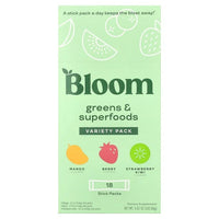Paquete variado Supplement Bloom Greens & Superfoods, 18 x 102,36 g