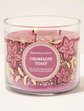 Bath & Body Works VELA AROMÁTICA 3 MECHAS CHAMPAGNE TOAST