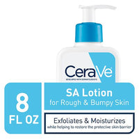 CeraVe  Loción corporal de ácido salicílico para piel áspera y rugosa con fragancia de ácido hialurónico 237ml