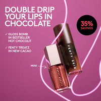 PREORDEN-Fenty Beauty by Rihanna 
Chocolit Treatz Lip Luminizer + Lip Oil Duo