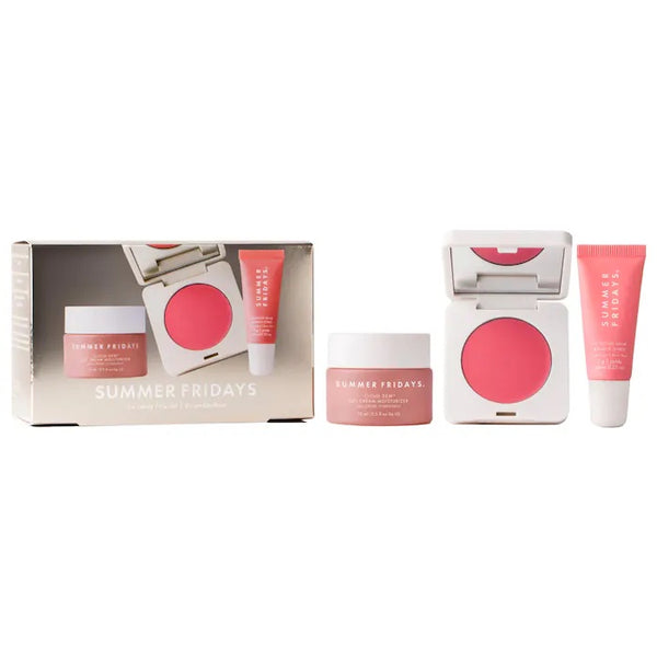 PREORDEN Summer Fridays The Dewy Pink Set with mini Lip Butter Balm in Pink Sugar