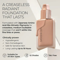 PREORDEN NATASHA DENONA Hy-Glam Foundation Hydrating & Blurring Luminous Longwear Serum Foundation