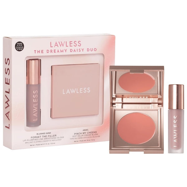 PREORDEN LAWLESS The Dreamy Daisy Lip-Plumping Gloss and Cream Blush Set