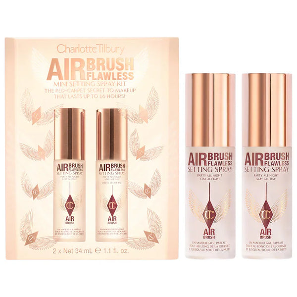 PREORDEN-Charlotte Tilbury 
Mini Airbrush Flawless Setting Spray Duo Gift Set
