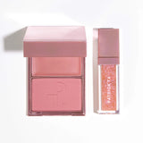 PREORDEN PATRICK TA 
Patrick's Glow and Gloss Set: Major Headlines Blush Duo and Lip Gloss Makeup Gift Set