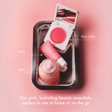 PREORDEN Summer Fridays The Dewy Pink Set with mini Lip Butter Balm in Pink Sugar