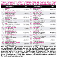 PREORDEN Sephora Favorites 
Holiday Perfume Sampler Set w/ Redeemable Voucher