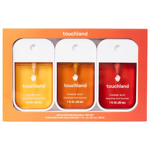PREORDEN-Touchland  Limited Edition Power Mist Hydrating Hand Sanitizer Seasonal Trio Set