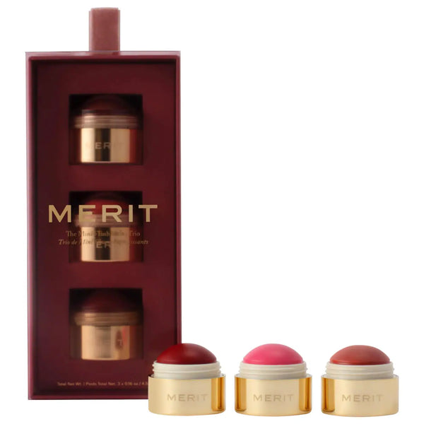 PREORDEN-MERIT  The Mini Flush Blush Balm Trio